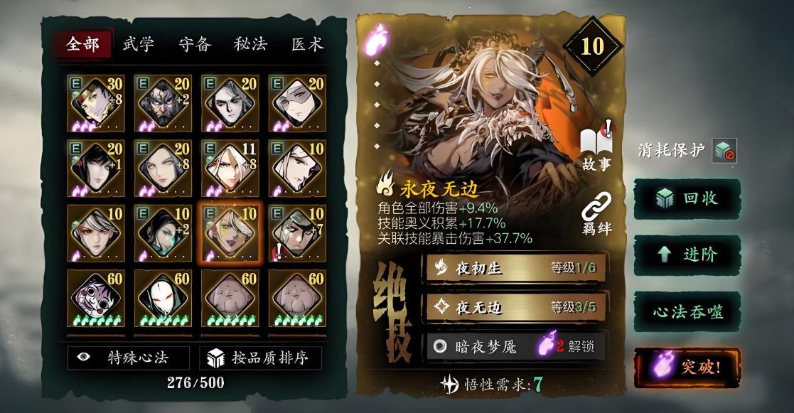 影之刃3心法突破什么意思