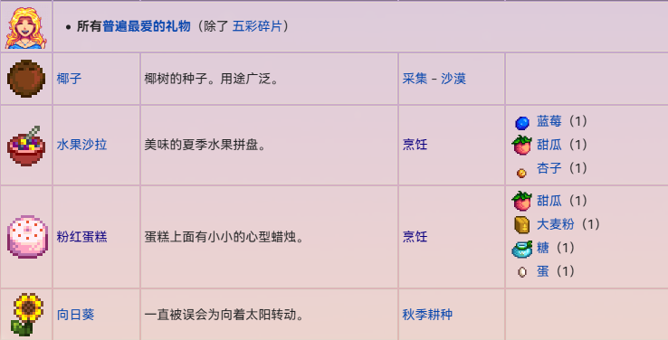 星露谷物语海莉14心会给什么