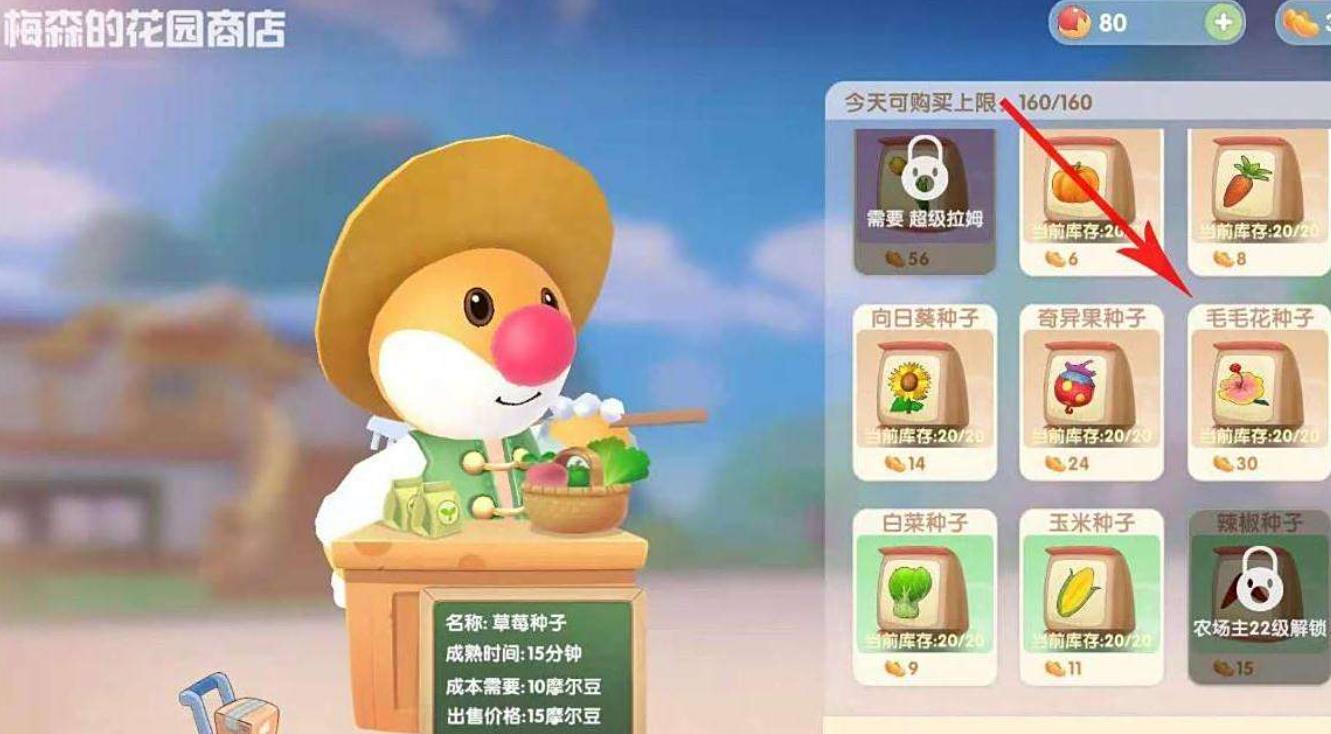 摩尔庄园毛毛花怎么获得