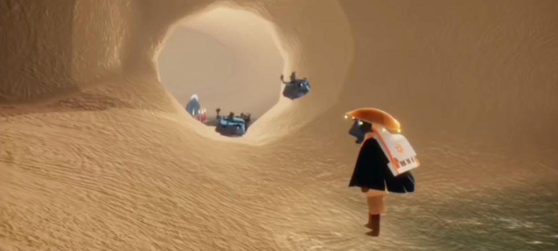 光遇霞谷怎么飞进去