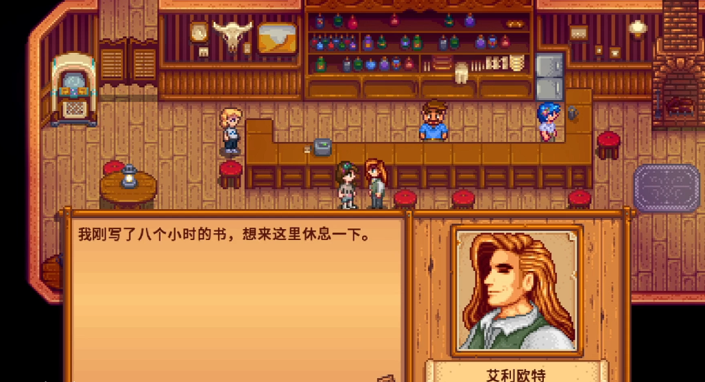 星露谷物语艾利欧特在哪里