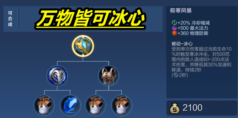 王者荣耀刘禅冰心怎么出装