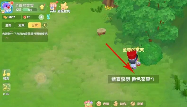 摩尔庄园橙色浆果怎么找