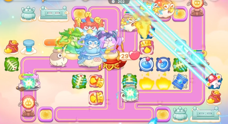 保卫萝卜4周赛四大天王怎么玩