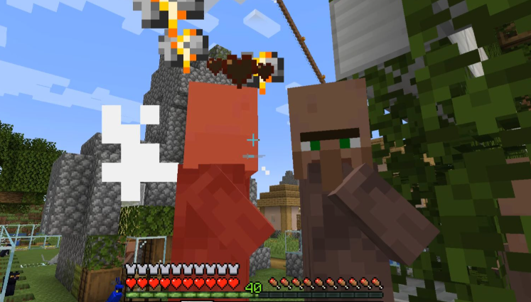 我的世界村民头上冒火怎么办