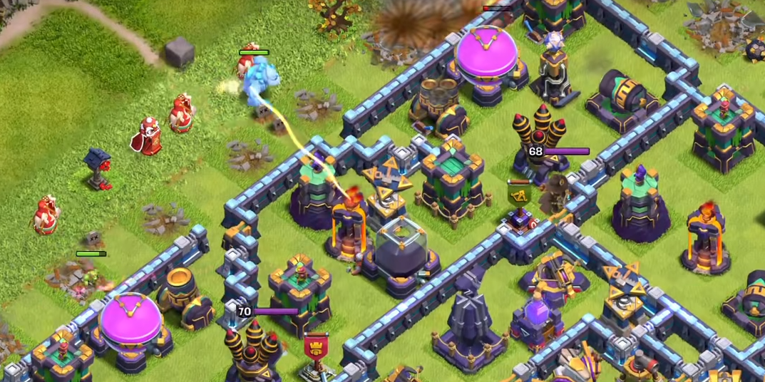 部落冲突怎么搭配电龙