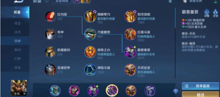 王者荣耀打肉出装怎么出