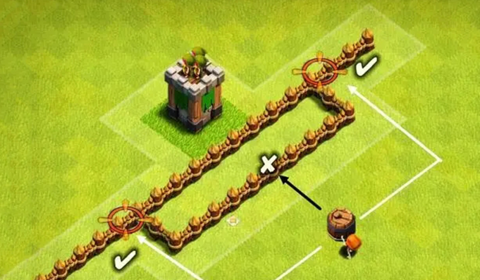 部落冲突城墙如何转弯